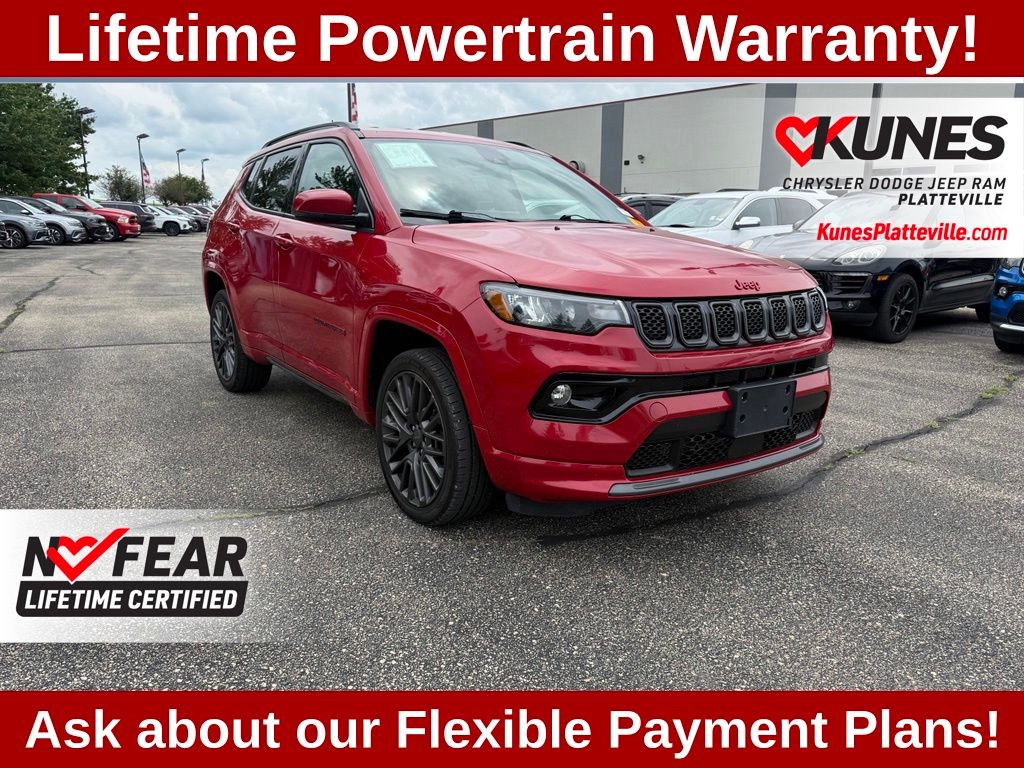 Redline Pearlcoat 2023 Jeep Compass SUV / Crossover Four-Wheel Drive 8-Speed Automatic