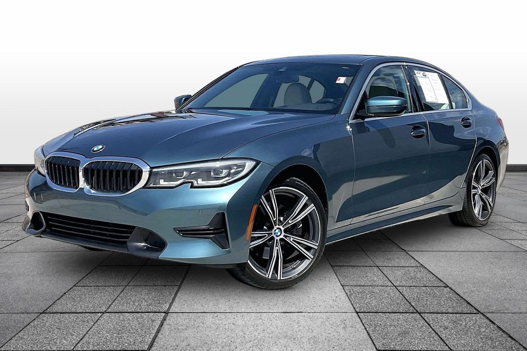 Blue 2020 BMW 3 Series Sedan All-Wheel Drive 8-Speed Automatic