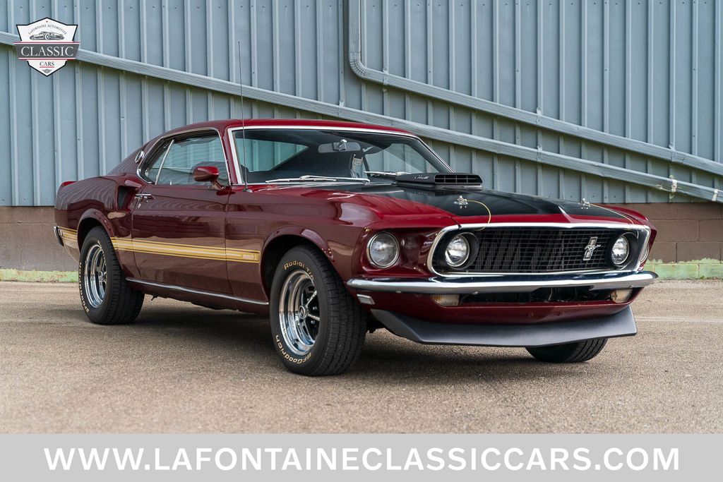 Red (Royal Maroon) 1969 Ford Mustang Coupe 4-Speed Automatic