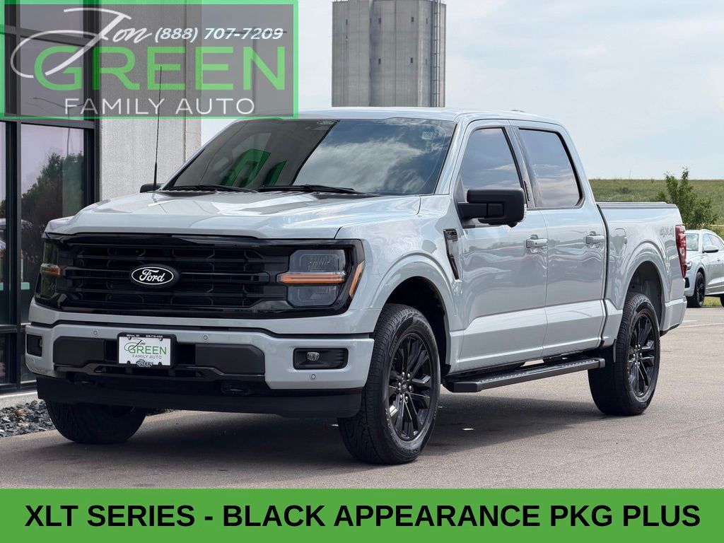 Gray 2024 Ford F-150 Pickup Truck Four-Wheel Drive Automatic