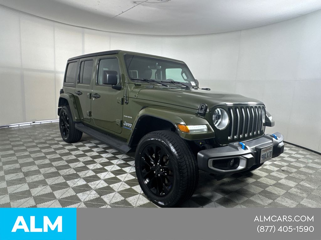 Used 2023 Green Jeep Sahara 4xe image 3