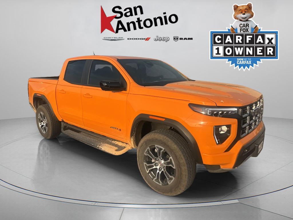 Desert Sun 2025 GMC Canyon AT4 Crew Cab 4WD Pickup Truck Four-Wheel Drive 8-Speed Automatic