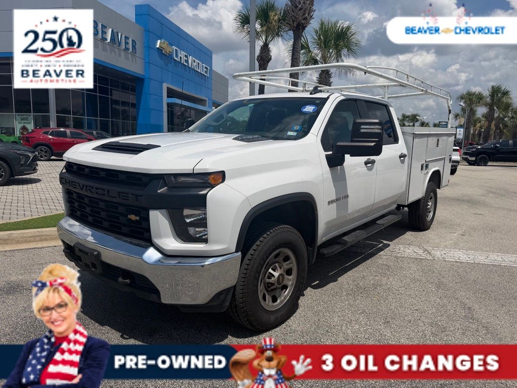 Summit White 2023 Chevrolet Silverado 3500HD Pickup Truck Four-Wheel Drive Automatic