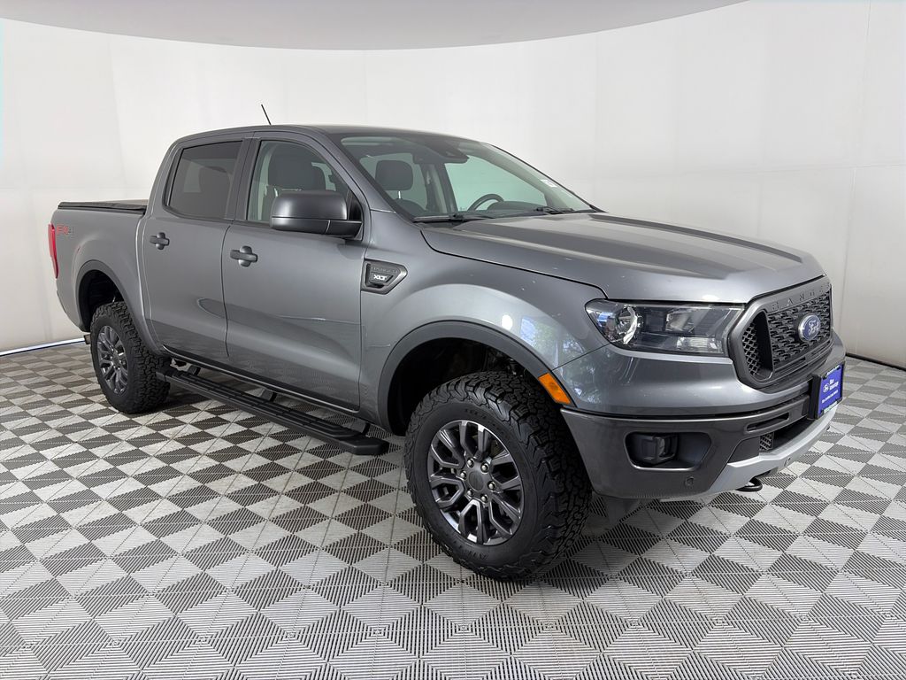 Gray 2021 Ford Ranger XLT SuperCrew 4WD Pickup Truck Four-Wheel Drive Automatic