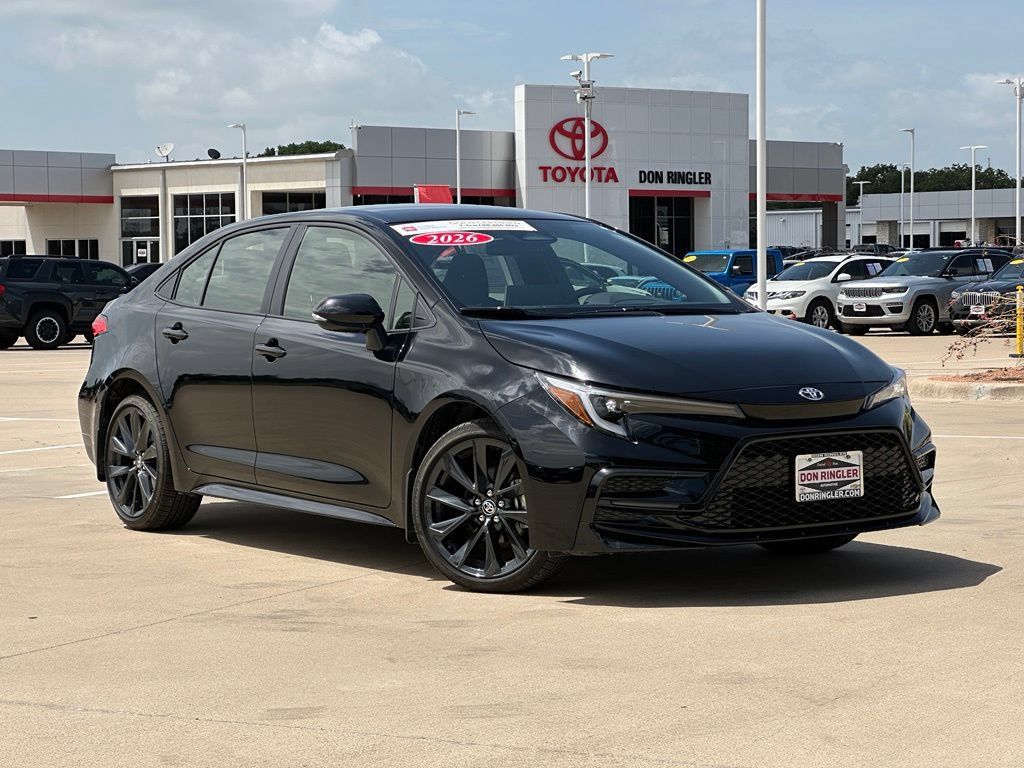 Midnight Black Metallic 2026 Toyota Corolla Hybrid Sedan Front-Wheel Drive Continuously Variable Transmission