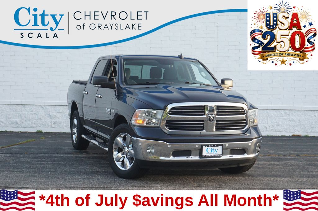 Gray (Maximum Steel Metallic Clearcoat) 2016 RAM 1500 Pickup Truck Four-Wheel Drive 8-Speed Automatic
