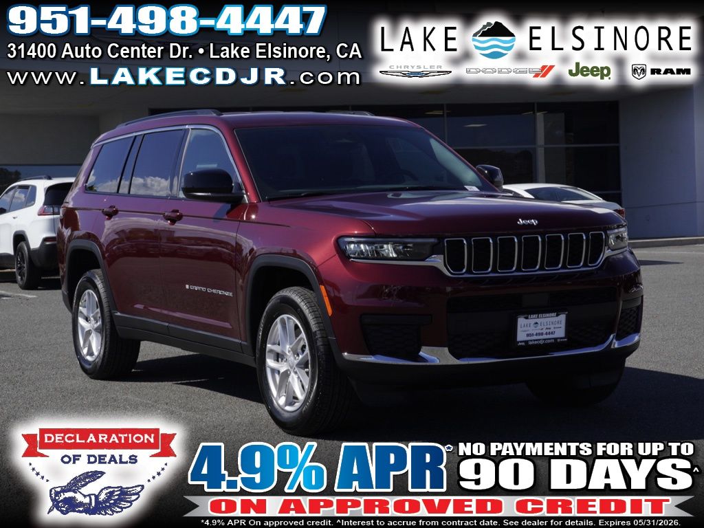 Velvet Red Pearlcoat 2026 Jeep Grand Cherokee L Laredo 4WD SUV / Crossover Four-Wheel Drive 8-Speed Automatic