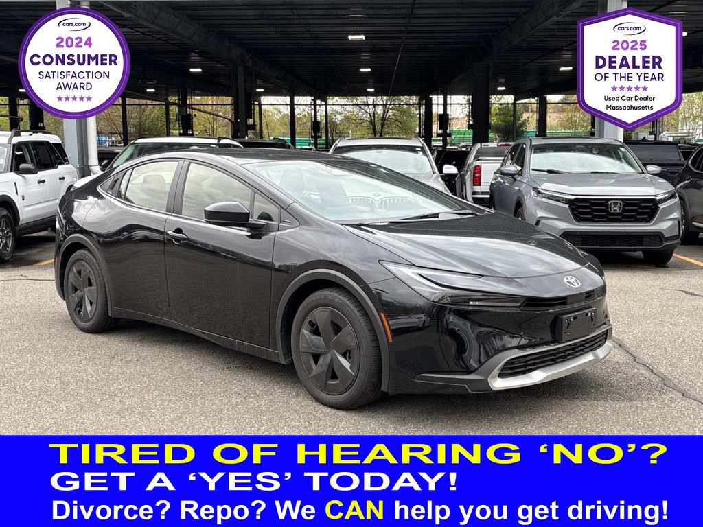 Midnight Black Metallic 2025 Toyota Prius Plug-In Hybrid SE FWD Hatchback Front-Wheel Drive Continuously Variable Transmission
