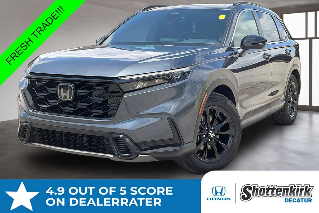 Gray 2025 Honda CR-V Hybrid SUV / Crossover Front-Wheel Drive Continuously Variable Transmission