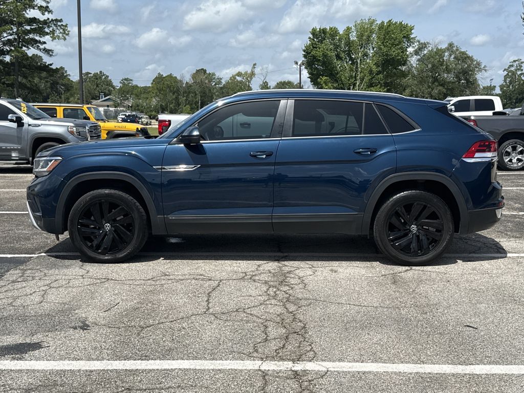 2022 Volkswagen Atlas Cross Sport 3.6L V6 SE w/Technology Blue at DeMontrond Auto Country