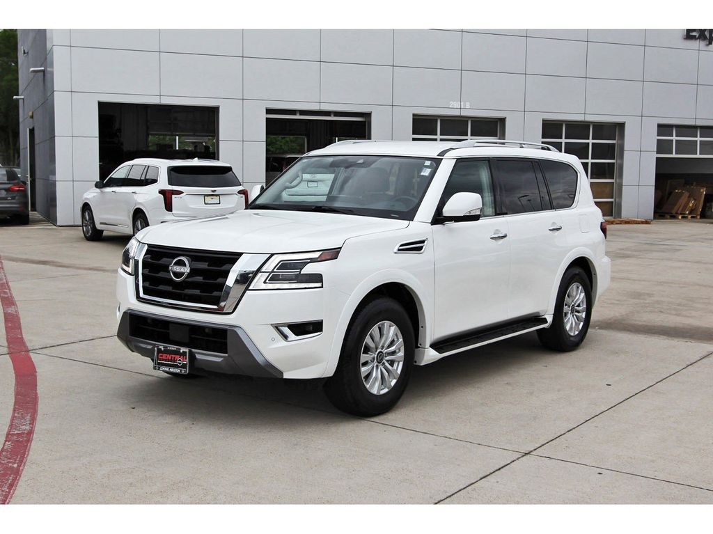 2024 Nissan Armada SV White at DeMontrond Ford