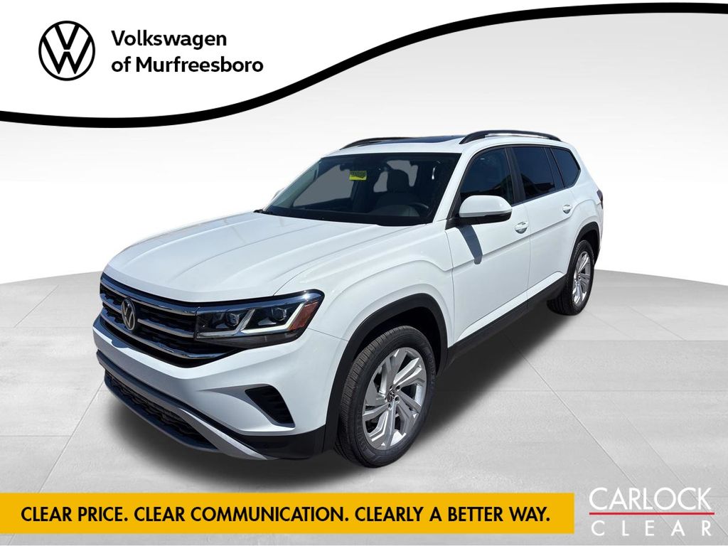 Pure White 2023 Volkswagen Atlas SUV / Crossover All-Wheel Drive 8-Speed Automatic