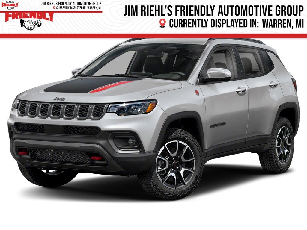 Diamond Black Crystal Pearlcoat 2026 Jeep Compass Trailhawk 4WD SUV / Crossover Four-Wheel Drive 8-Speed Automatic