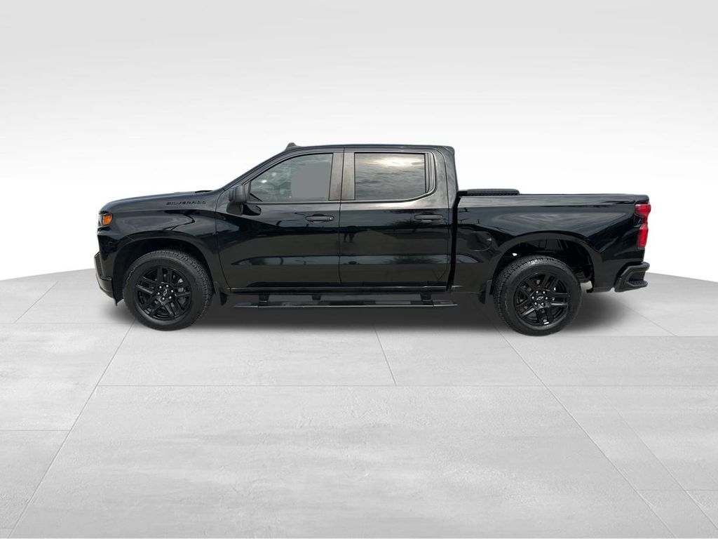 2021 Black Chevrolet Silverado 1500 Custom RWD Truck