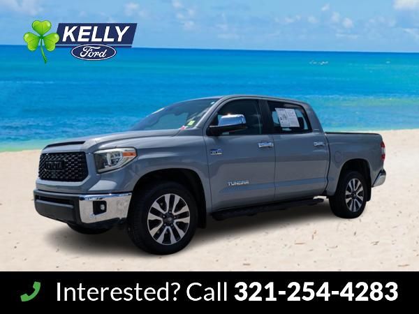 Gray 2018 Toyota Tundra Limited CrewMax 5.7L Pickup Truck 4X2 6-Speed Automatic Overdrive