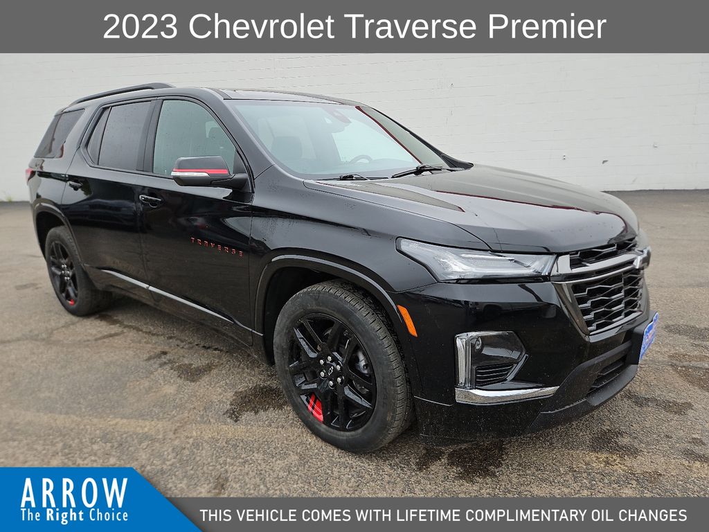 Mosaic Black Metallic 2023 Chevrolet Traverse SUV / Crossover Four-Wheel Drive 9-Speed Automatic