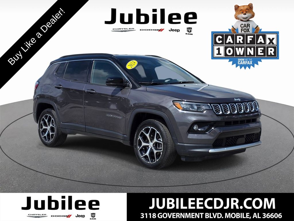 Baltic Gray Metallic Clearcoat 2024 Jeep Compass SUV / Crossover Four-Wheel Drive 8-Speed Automatic