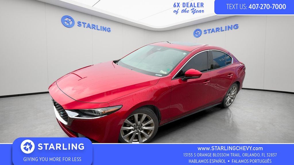 Soul Red Crystal Metallic 2021 Mazda MAZDA3 Sedan Front-Wheel Drive 6-Speed Automatic