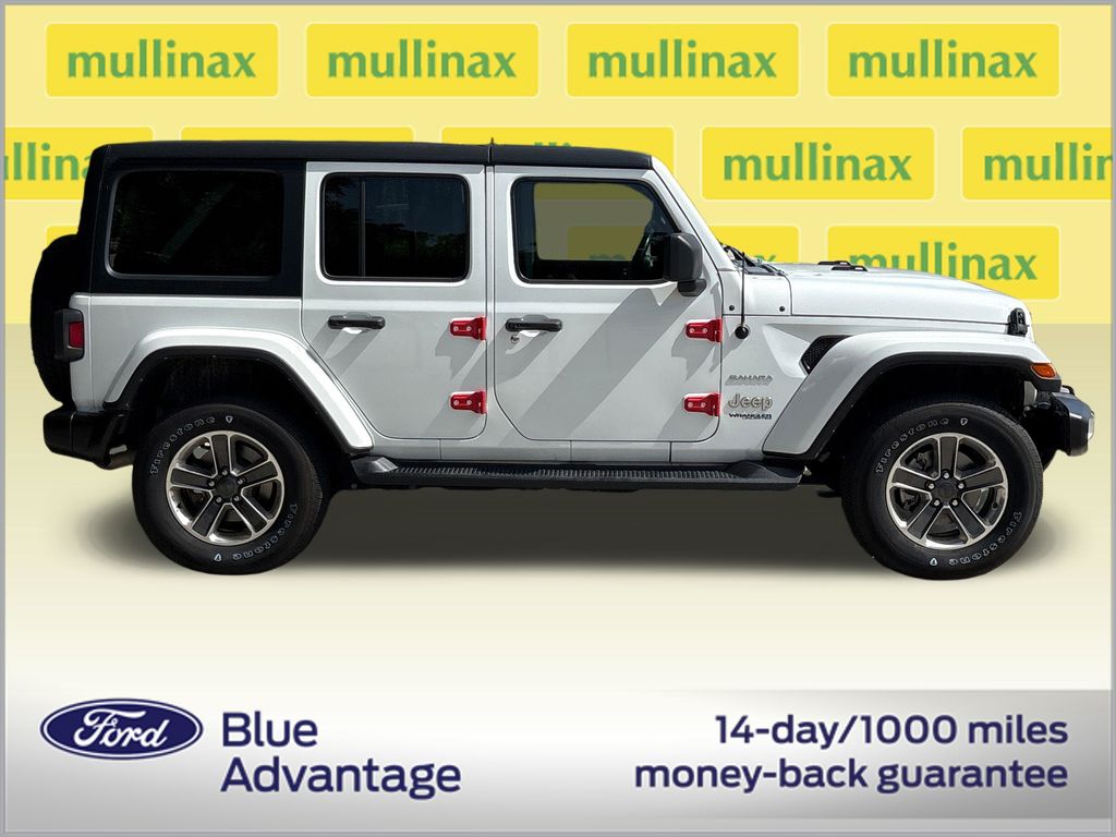 Certified Used 2021 White Jeep Unlimited Sahara image 2