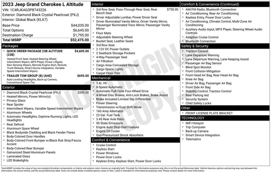Used 2023 Jeep Grand Cherokee L SUV