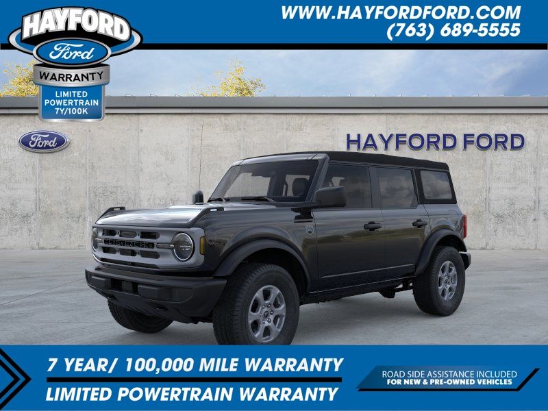 Shadow Black 2025 Ford Bronco Big Bend 4-Door 4WD SUV / Crossover Four-Wheel Drive Automatic
