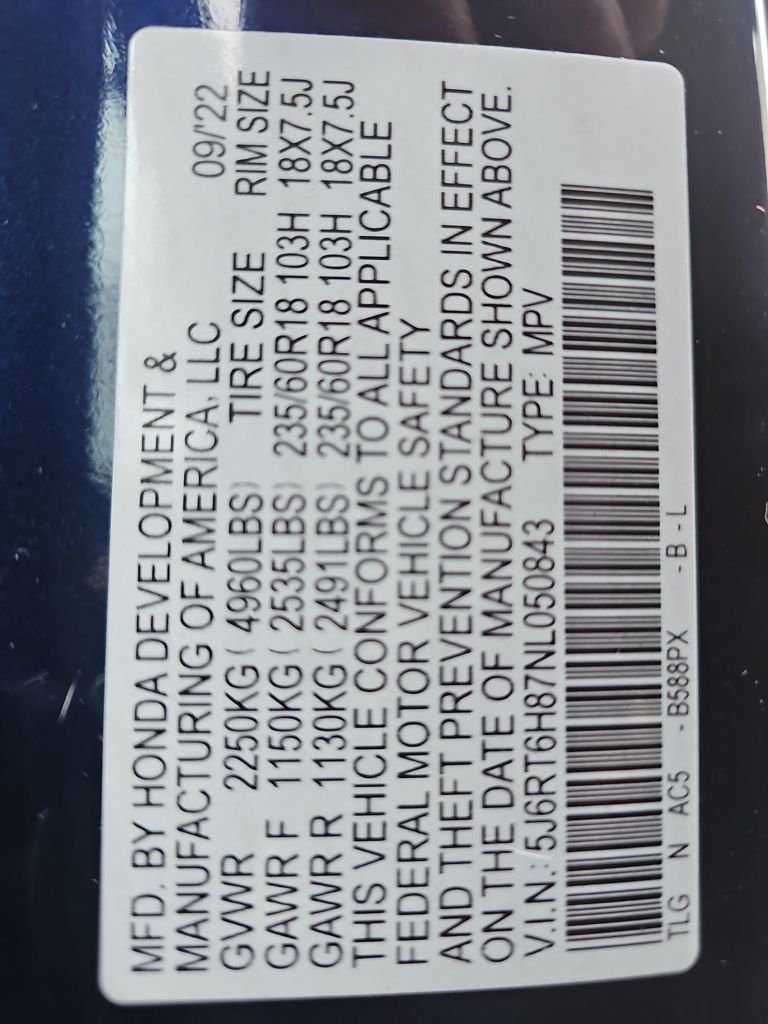 2022 Honda CR-V Hybrid EX-L