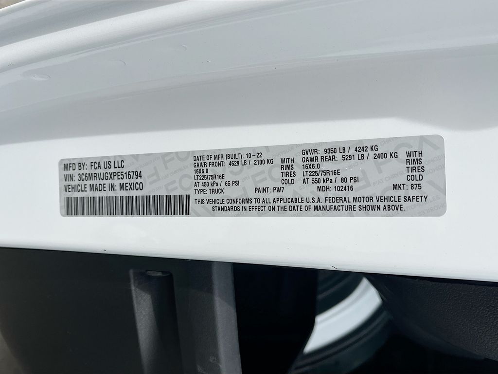 Used 2023 White Ram High Roof image 27