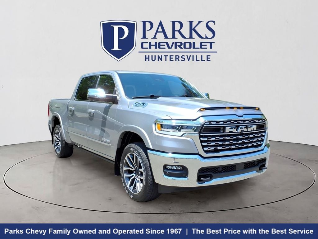 Billet Silver Metallic Clearcoat 2025 RAM 1500 Pickup Truck Four-Wheel Drive 8-Speed Automatic