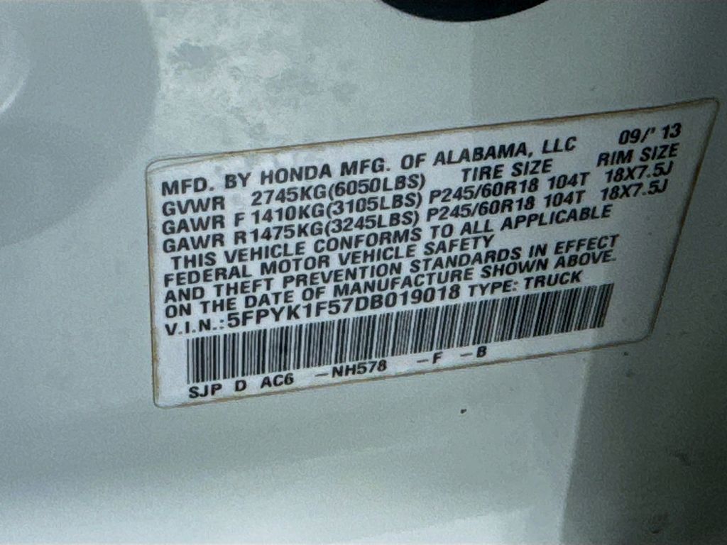 Used Car 2013 Honda Ridgeline  Rtl For Sale Under $15,000 In Austin, Texas