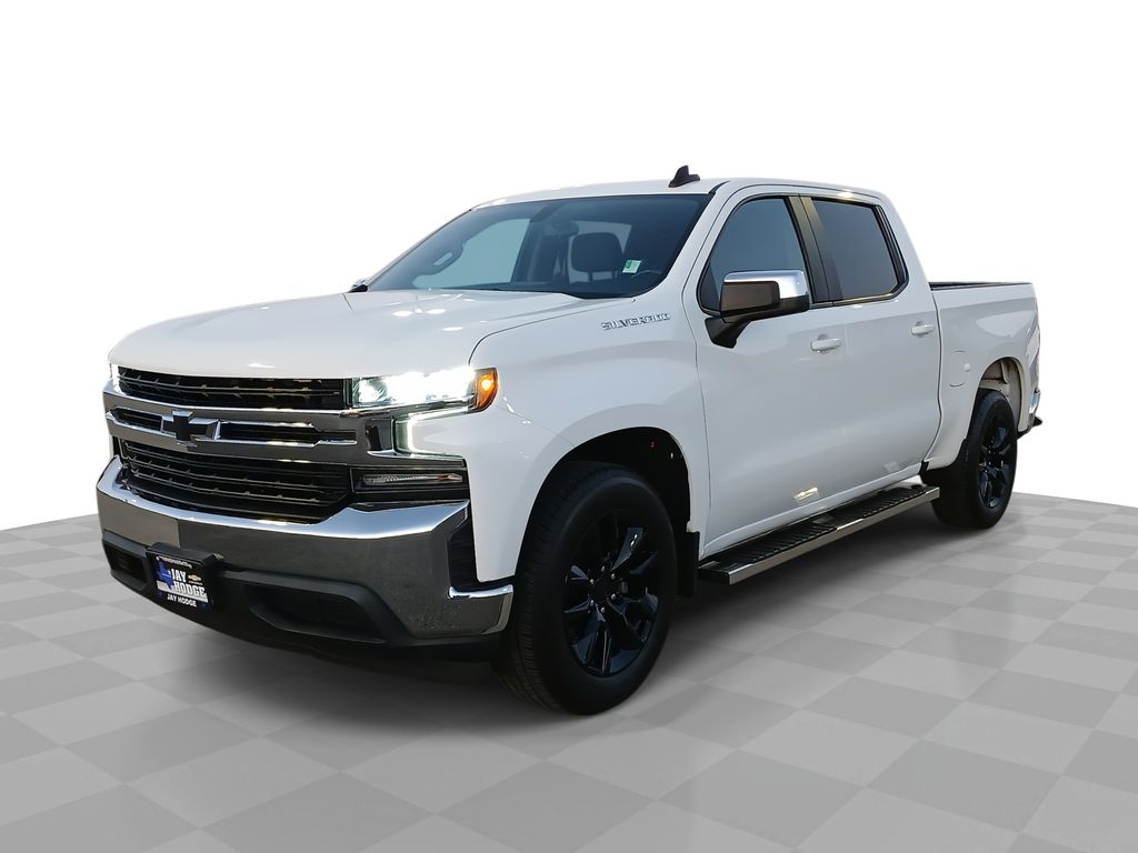 Summit White 2019 Chevrolet Silverado 1500 LT Crew Cab RWD Pickup Truck 4X2 8-Speed Automatic