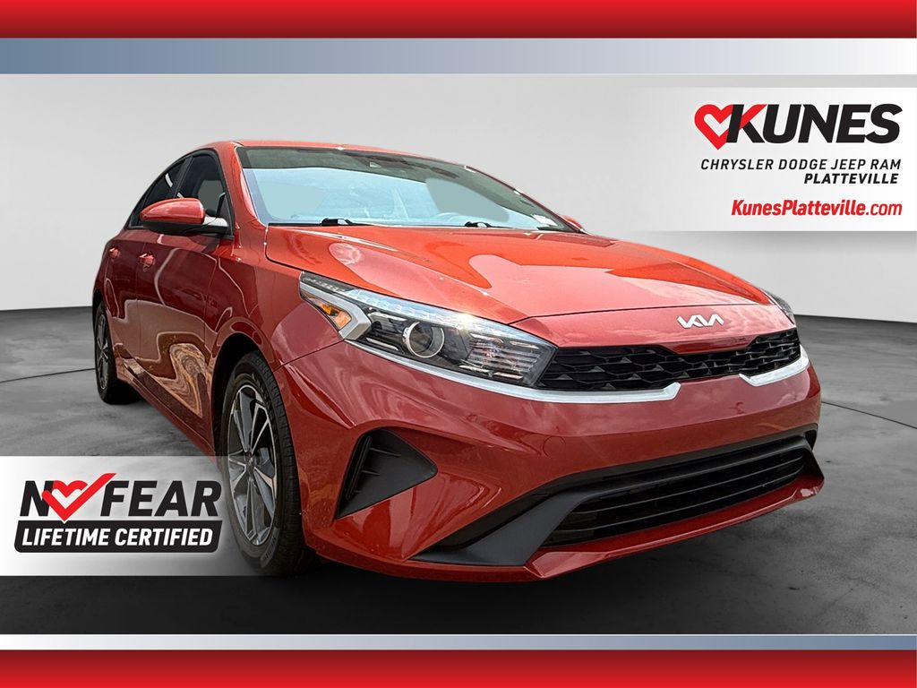 Fire Orange 2024 Kia Forte Sedan Front-Wheel Drive Continuously Variable Transmission
