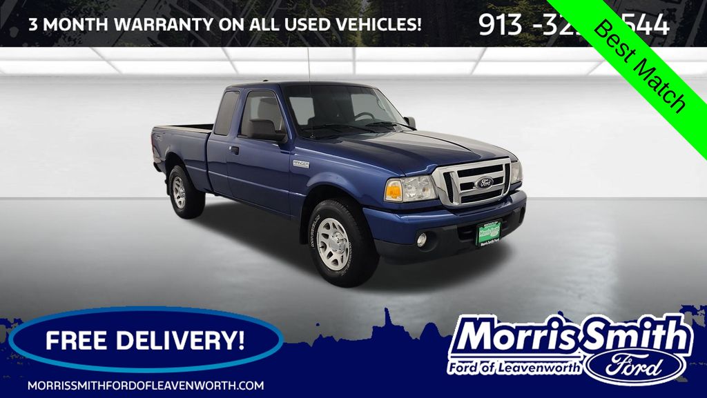 Vista Blue Metallic 2011 Ford Ranger Pickup Truck Four-Wheel Drive 5-Speed Automatic Overdrive