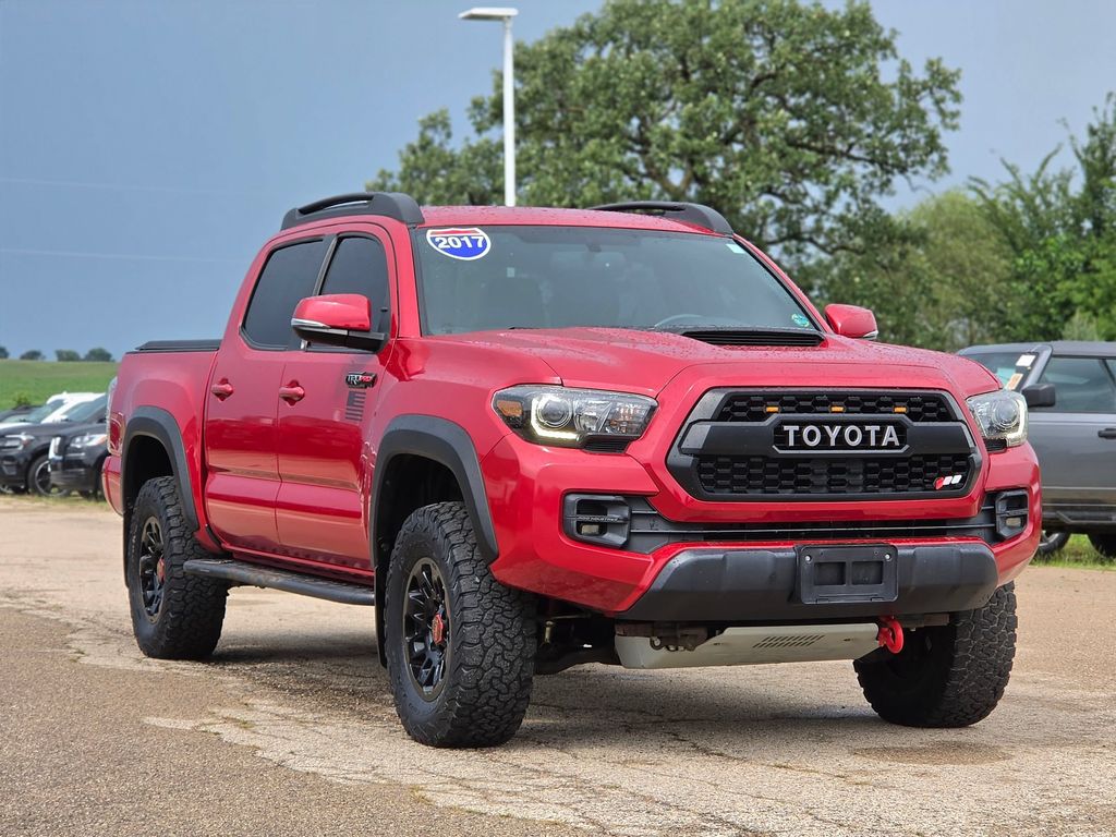 Barcelona Red Metallic 2017 Toyota Tacoma Pickup Truck Four-Wheel Drive 6-Speed Automatic