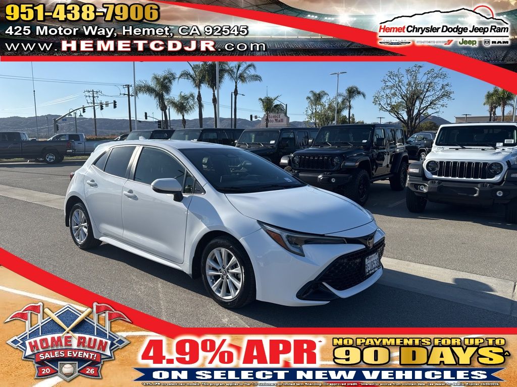 Ice 2023 Toyota Corolla Hatchback SE FWD Hatchback Front-Wheel Drive Continuously Variable Transmission