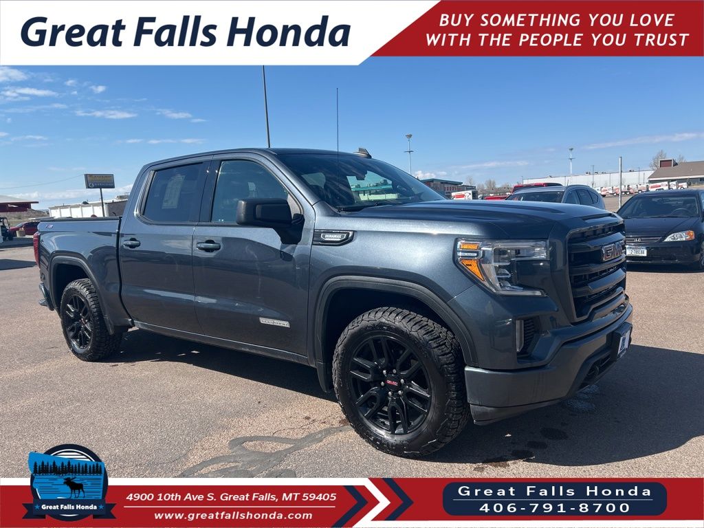 Gray (Dark Sky Metallic) 2021 GMC Sierra 1500 Elevation Crew Cab 4WD Pickup Truck Four-Wheel Drive Automatic