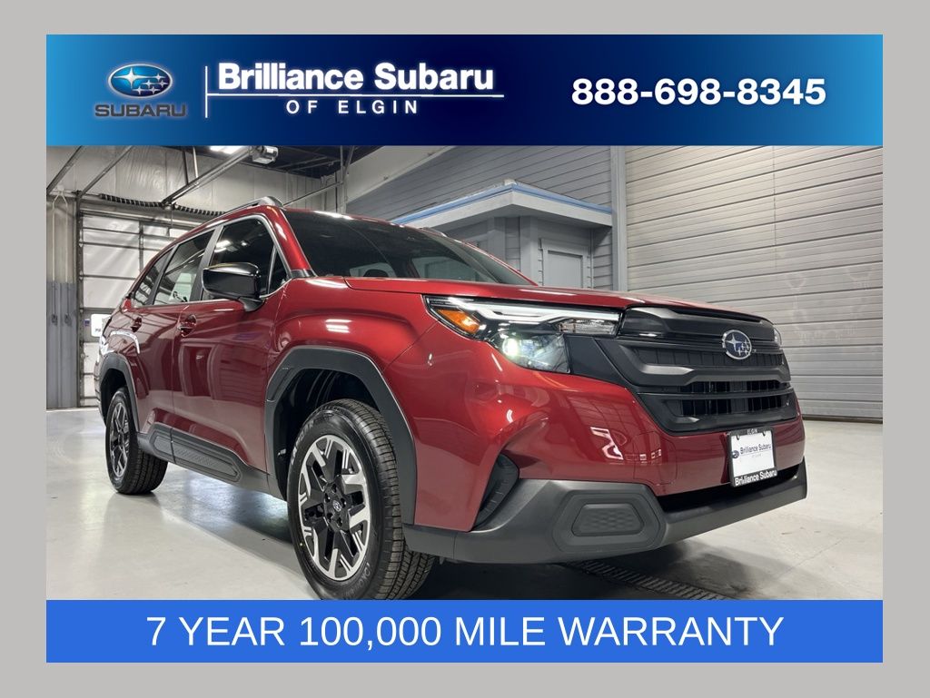 Crimson Red Pearl 2026 Subaru Forester Crossover AWD SUV / Crossover All-Wheel Drive Continuously Variable Transmission