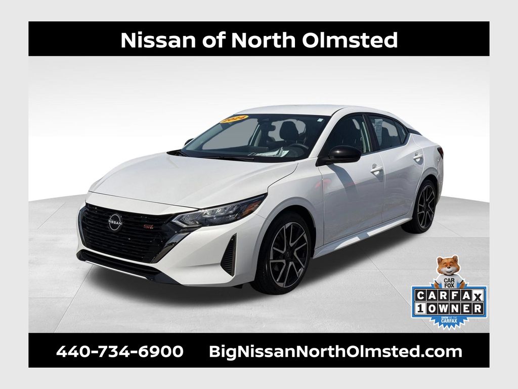 Aspen White 2024 Nissan Sentra Sedan Front-Wheel Drive Continuously Variable Transmission