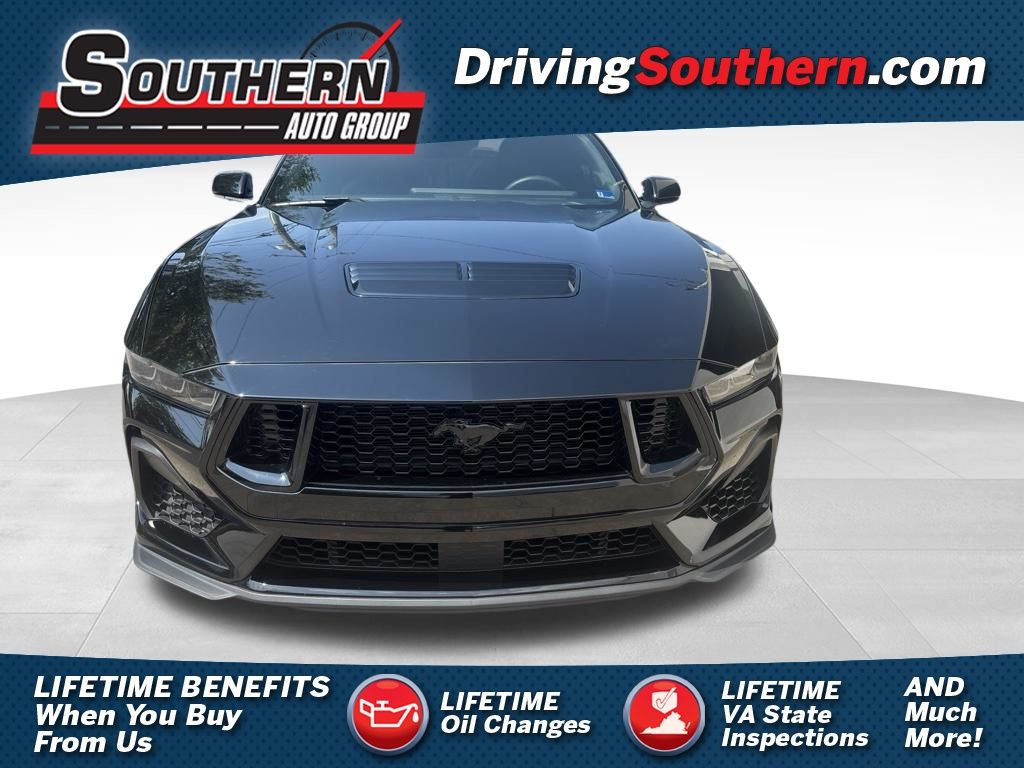 Shadow Black 2024 Ford Mustang Coupe Rear-Wheel Drive 6-Speed Manual