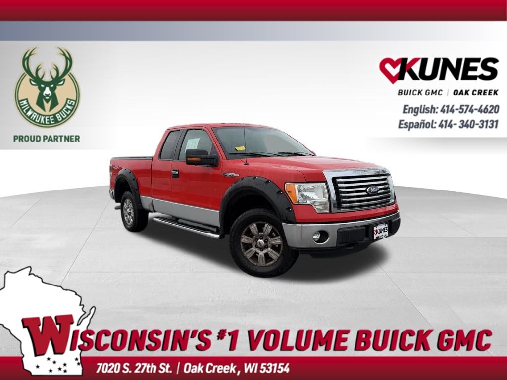 Red 2012 Ford F-150 XLT SuperCab 4WD Pickup Truck Four-Wheel Drive 6-Speed Automatic