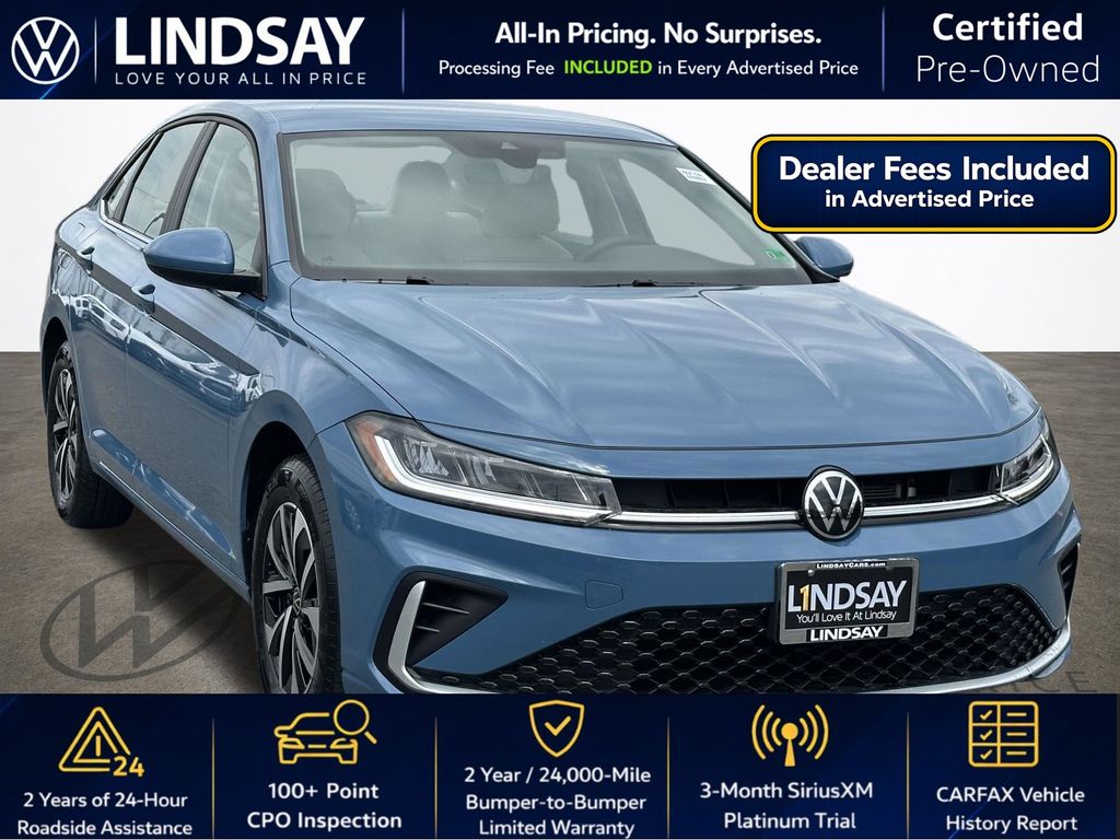 Monterey Blue 2025 Volkswagen Jetta S FWD Sedan Front-Wheel Drive 8-Speed Automatic