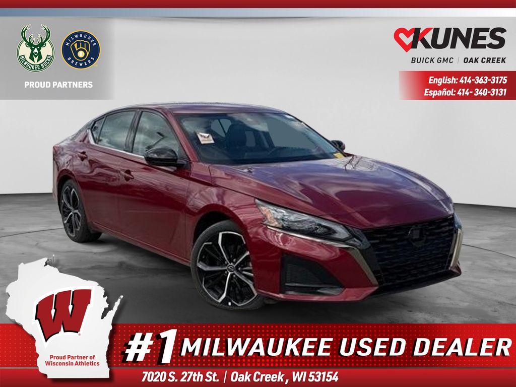 Red (Scarlet Ember) 2025 Nissan Altima Sedan Front-Wheel Drive Continuously Variable Transmission