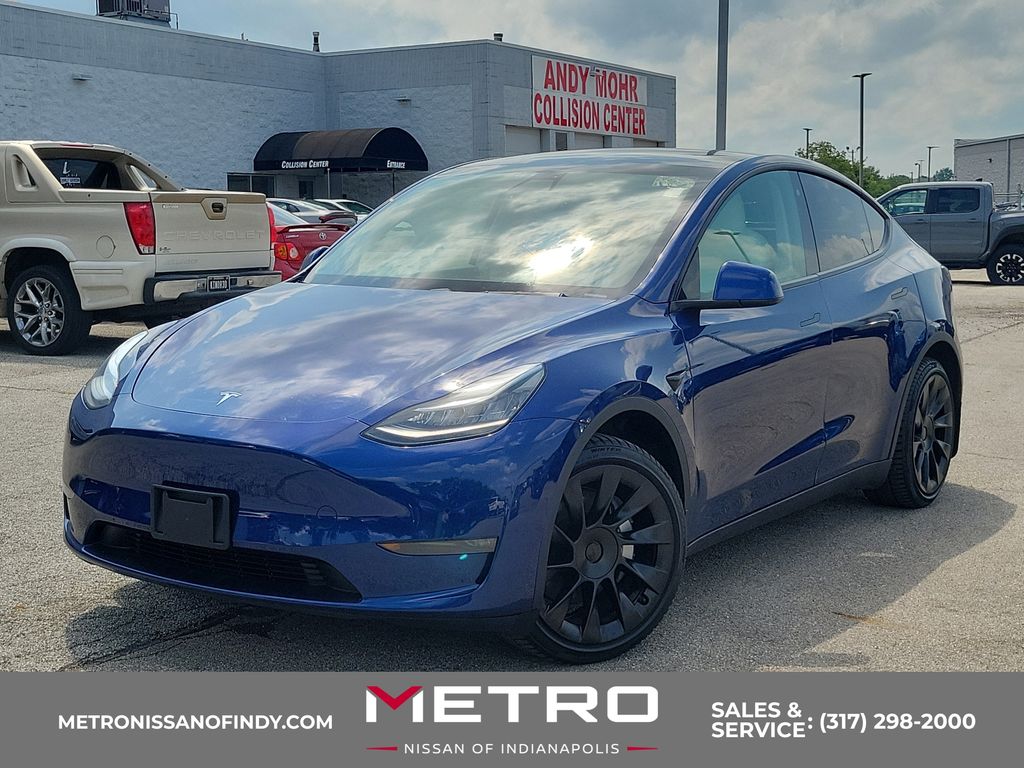 Blue 2020 Tesla Model Y SUV / Crossover All-Wheel Drive 1-Speed Automatic