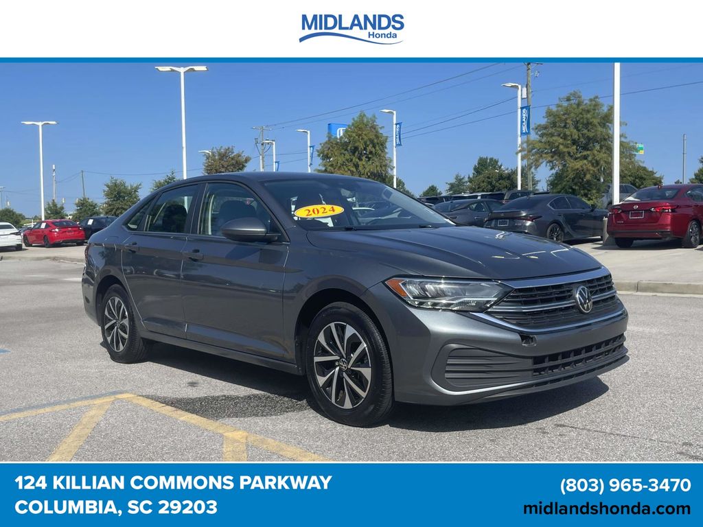 Gray 2024 Volkswagen Jetta Sedan Front-Wheel Drive 8-Speed Automatic