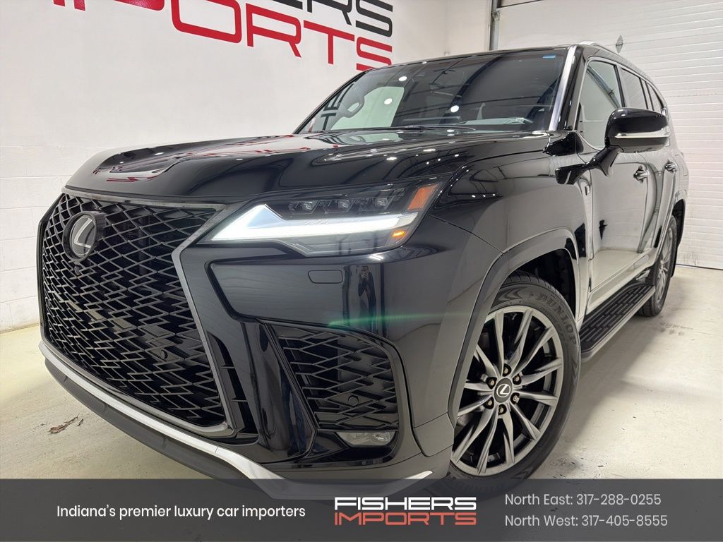 Black 2024 Lexus LX 600 F Sport Handling AWD SUV / Crossover All-Wheel Drive Automatic