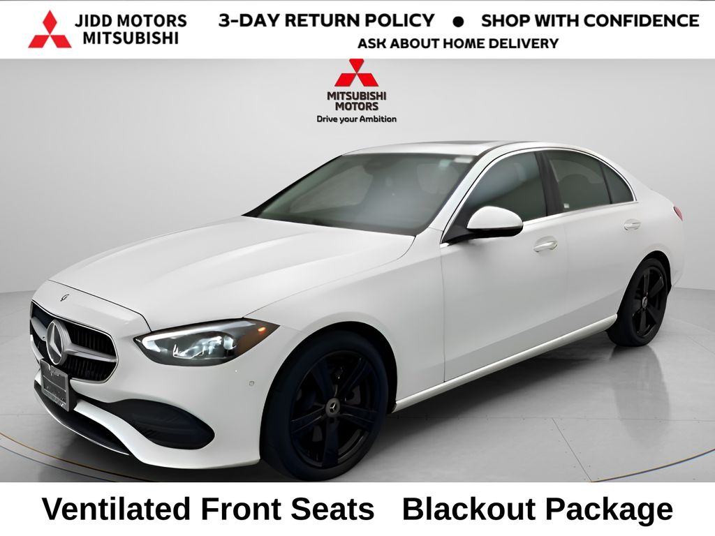 Polar White 2025 Mercedes-Benz C-Class Sedan All-Wheel Drive 9-Speed Automatic
