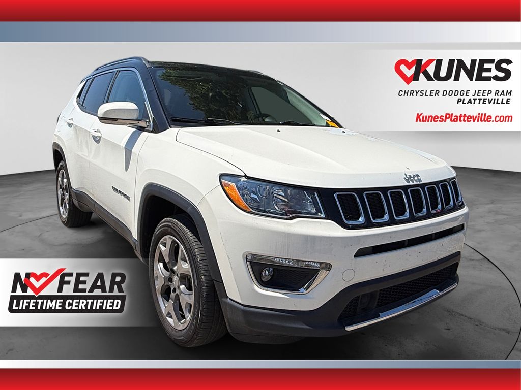 White Clearcoat 2021 Jeep Compass SUV / Crossover Four-Wheel Drive 9-Speed Automatic