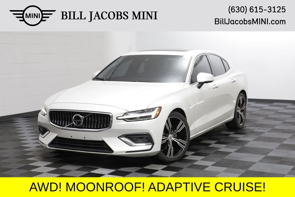 Crystal White 2022 Volvo S60 Sedan All-Wheel Drive Automatic