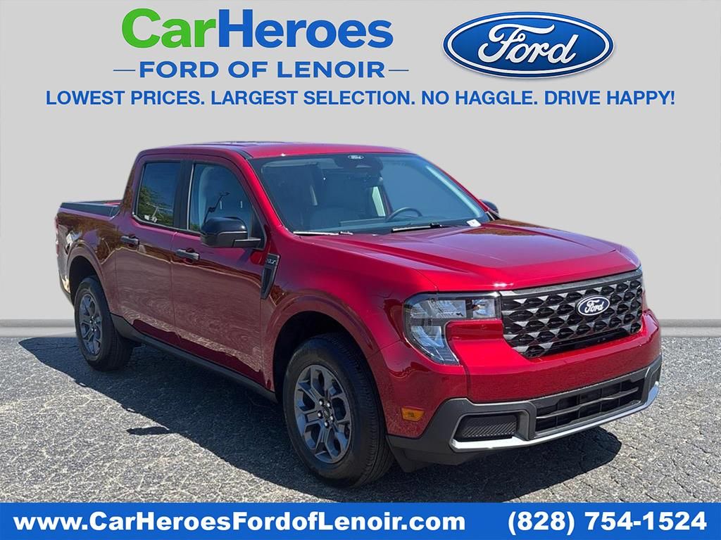 Ruby Red Metallic Tinted Clearcoat 2026 Ford Maverick XLT SuperCrew AWD Pickup Truck All-Wheel Drive Continuously Variable Transmission