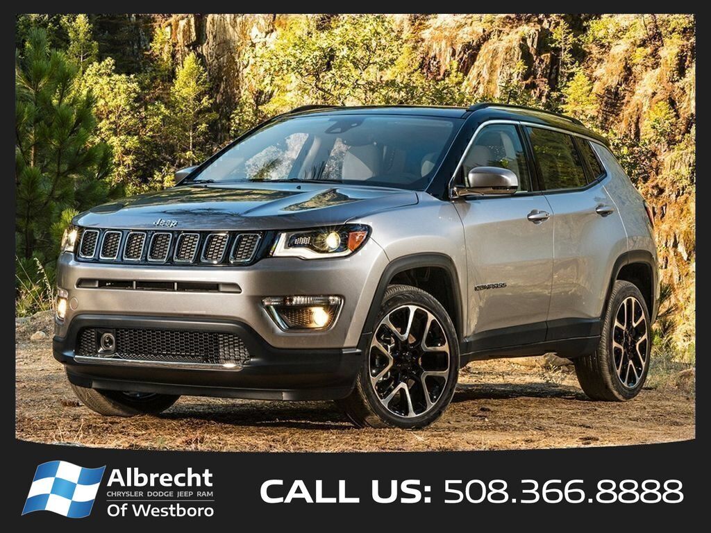 Diamond Black Crystal Pearlcoat 2021 Jeep Compass SUV / Crossover Four-Wheel Drive 9-Speed Automatic