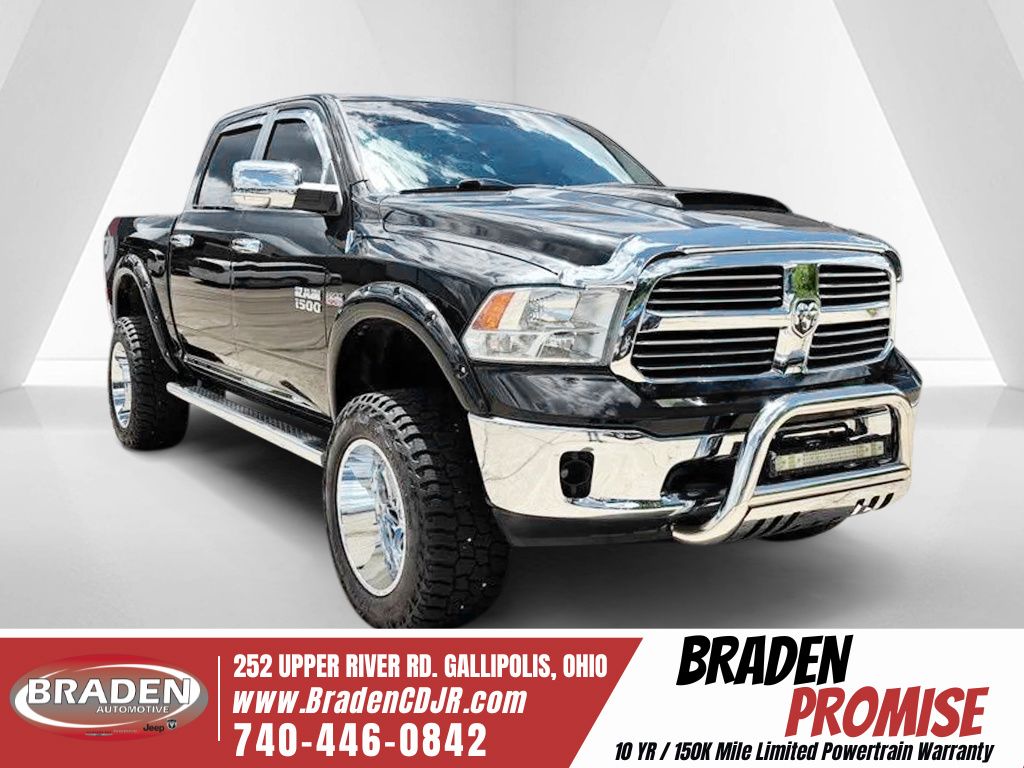 Black Clearcoat 2014 RAM 1500 Pickup Truck Four-Wheel Drive 8-Speed Automatic
